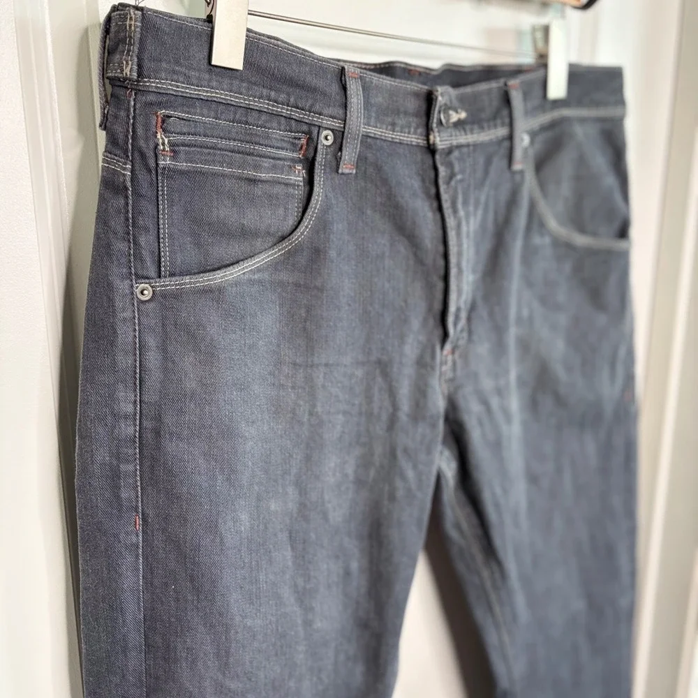 Levis 511 Skinny Jeans Mens 38x30 Dark Indigo Blue Denim Stretch EUC